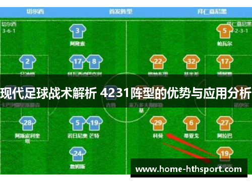 现代足球战术解析 4231阵型的优势与应用分析